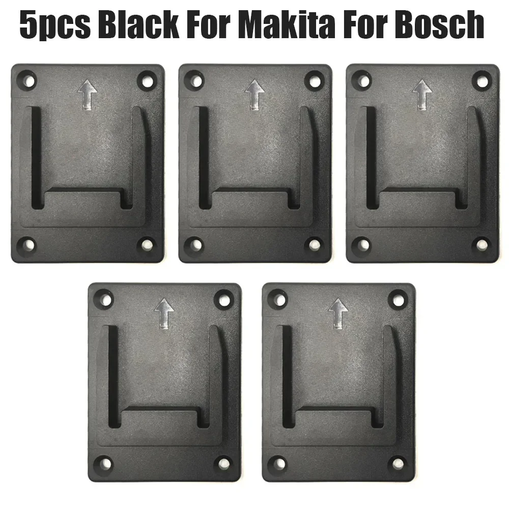 5 PCS Battery Protection Cover Shelf Rack Fixing Devices Battery Storage Mount Stand Holder for Makita/Bosch 18V Battery Mounts