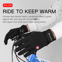 Winter Cycling Gloves Women Men Warm Bike Mitten Full Finger Waterproof Touchscreen Bicycle Mitts For Cold Weather Sports Riding