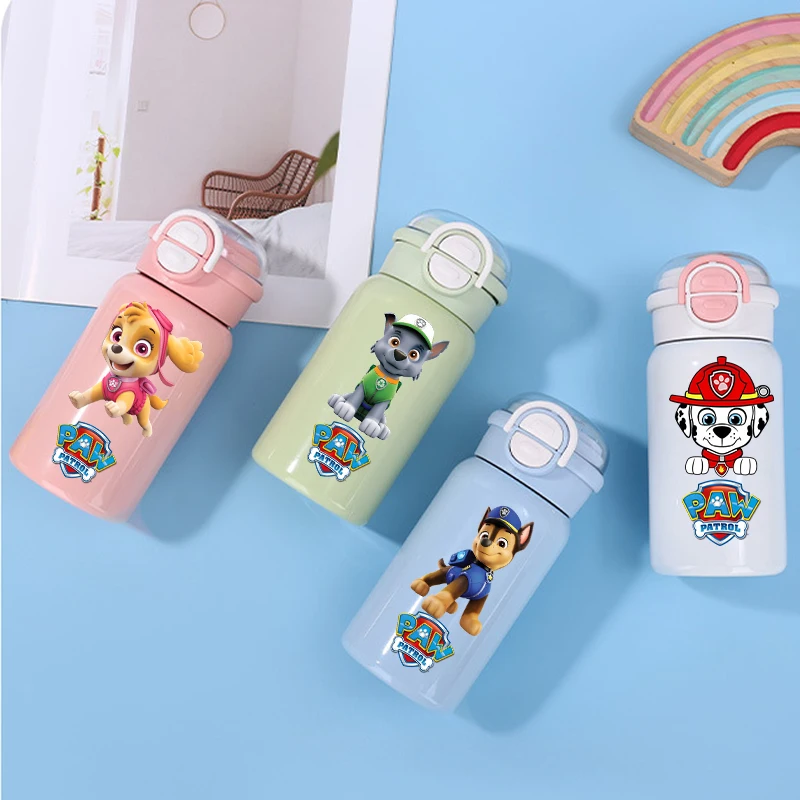Taza Termo Paw Patrol de 500ml, botella de agua caliente con aislamiento de dibujos animados, termo de Anime Chase, tazas de café térmicas de acero inoxidable