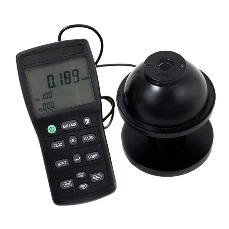 

new2025Handheld Luminous Flux Meter Light Tester Accurate and Instant Response Range 7000 Lumens RS232 TES-133