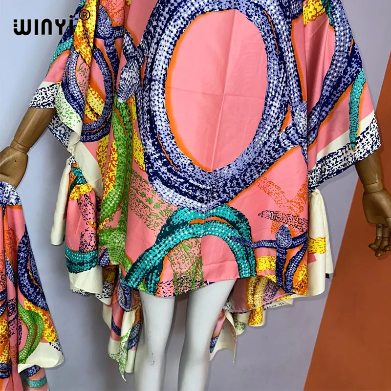 WINYI nowy codzienny strój rekreacyjny moda artystyczna plaża boho print kobiety eleganckie szorty garnitur okrycie plażowe 3 częściowy zestaw dla