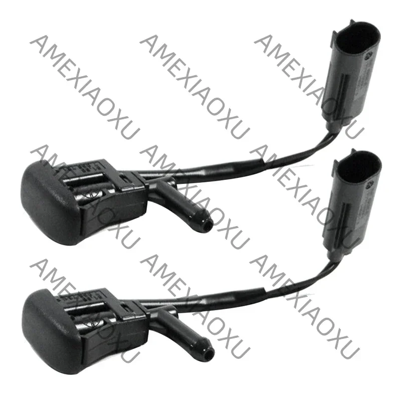 2Pcs New Windshield Heated Washer Sprayer Nozzle Jet 61668361039 For-BMW 3 Series E46 325 330 2003-2006 / E89 Z4 2009-2015 AMEXI