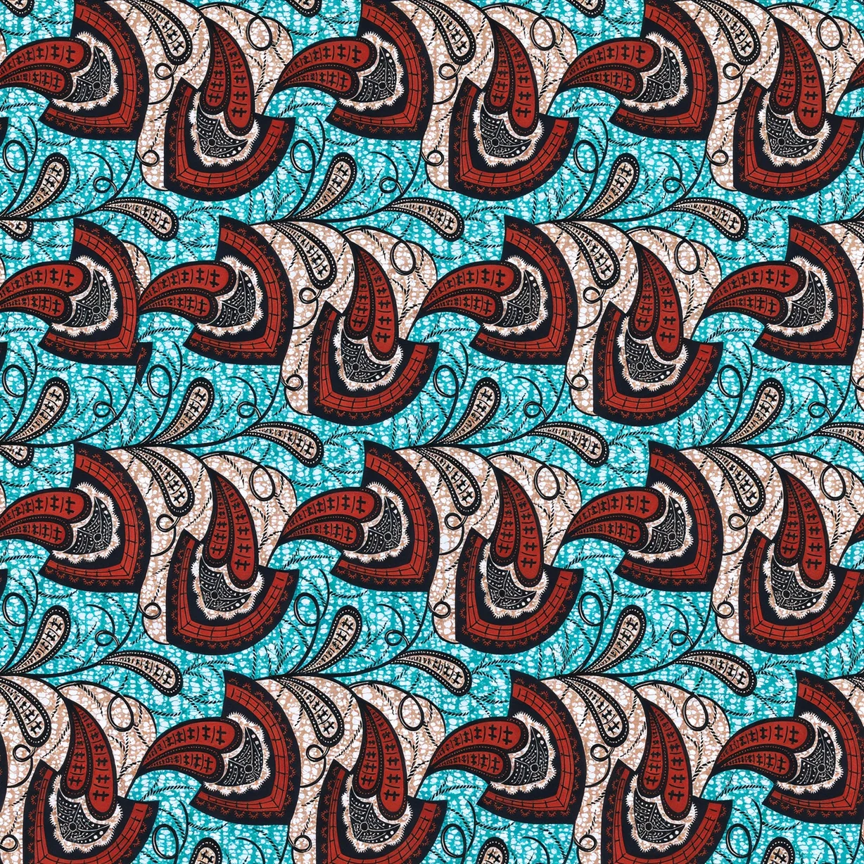 iBANWANG African Wax Print Fabric 6 Yards Nigerian Batik Dutch Super Ankara Sewing Fabric For Cloth Dress