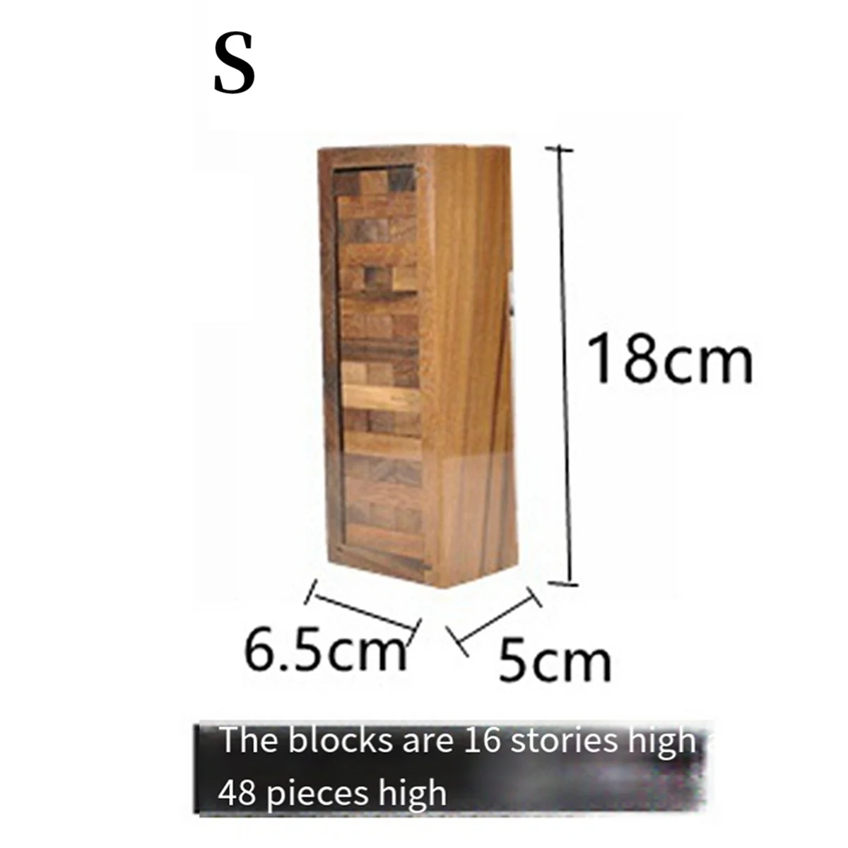 เกม BAAA-Wood Tumbling Tower - เหมาะสําหรับเกมปาร์ตี้, เกมกลางแจ้งสําหรับผู้ใหญ่และครอบครัว, เกมซ้อนบล็อกคลาสสิก, L