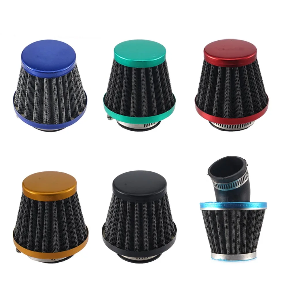 1pc Motorcycle Air Filter 35-50mm Mushroom Head Washable for Suzuki Honda Yamaha Kawasaki Dirt Bike Accessory