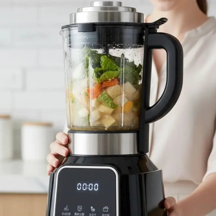 Compact Fully Automatic Household Soy Milk Maker Juicer No Cooking Needed Cooking Machine for Healthy Beverages