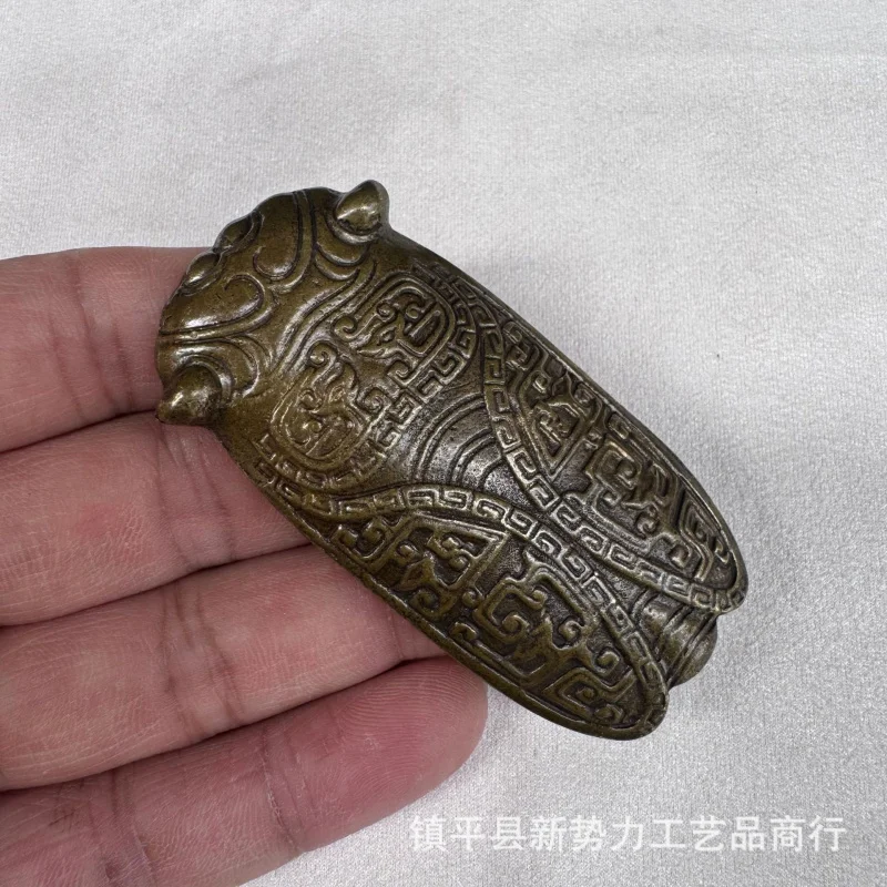 <Instant Success> Golden Cicada Pendant Vintage Craft Hand Ornament