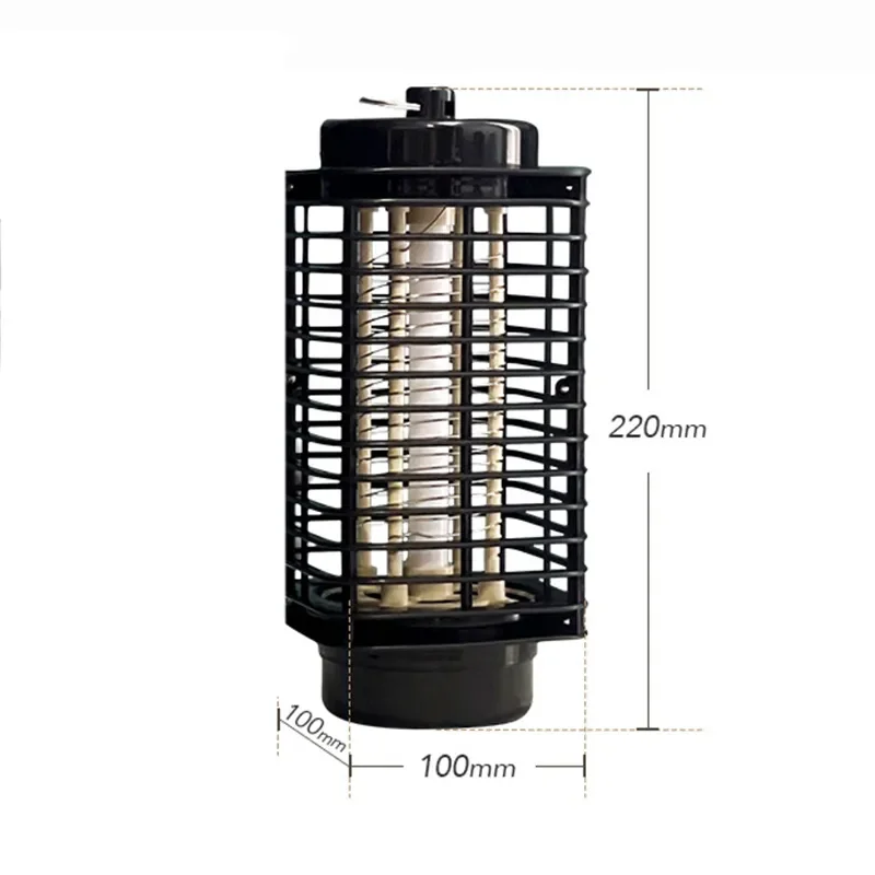 Assassino do mosquito preto para o jardim interno e exterior, lâmpada UV, inseto da eletricidade, estilo novo, 2 tamanhos, 220V