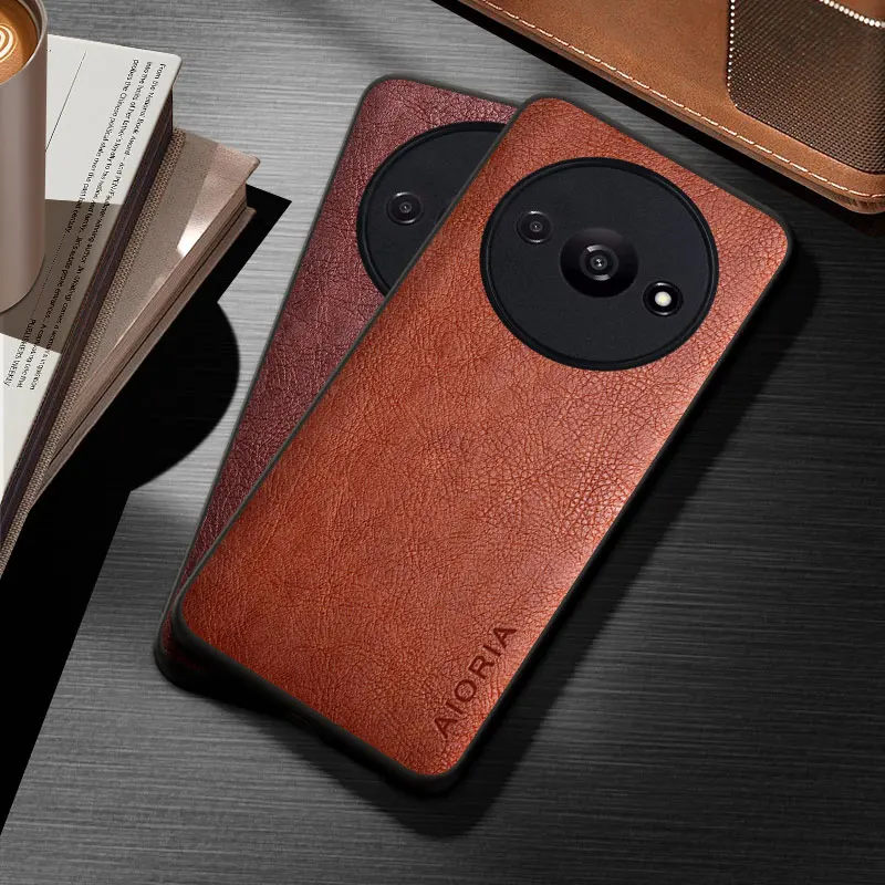 بو الجلود حالة ل xiaomi redmi a3 ، a3x ، a2 ، a1 ، نمط الأعمال ، دائم ، الكلاسيكية ، الأزياء