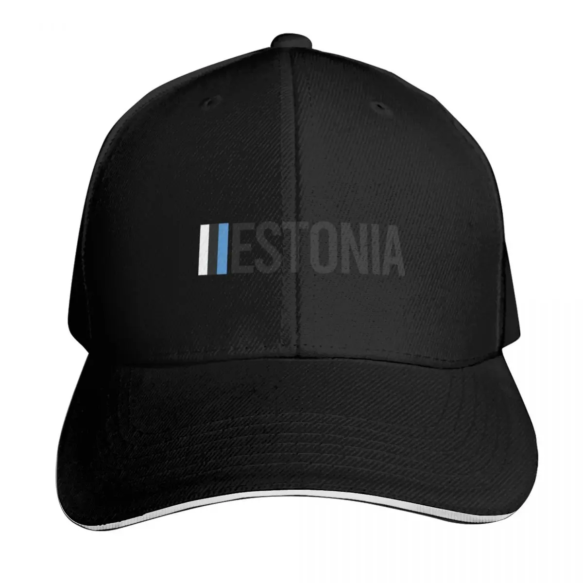 Estonia Minimal Design collection Baseball Cap Gift for Him Her Casual Daily Wear Quick Dry Performance