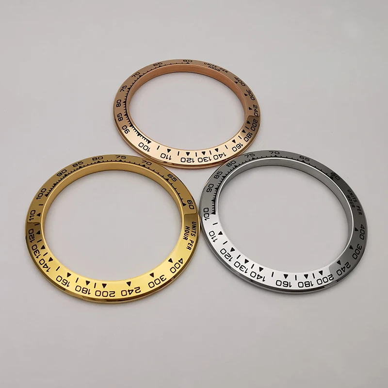 Quality Yellow Gold Rose Gold Color Watch Bezel For Daytona 116503 116508 116509, Aftermarket Watch Parts