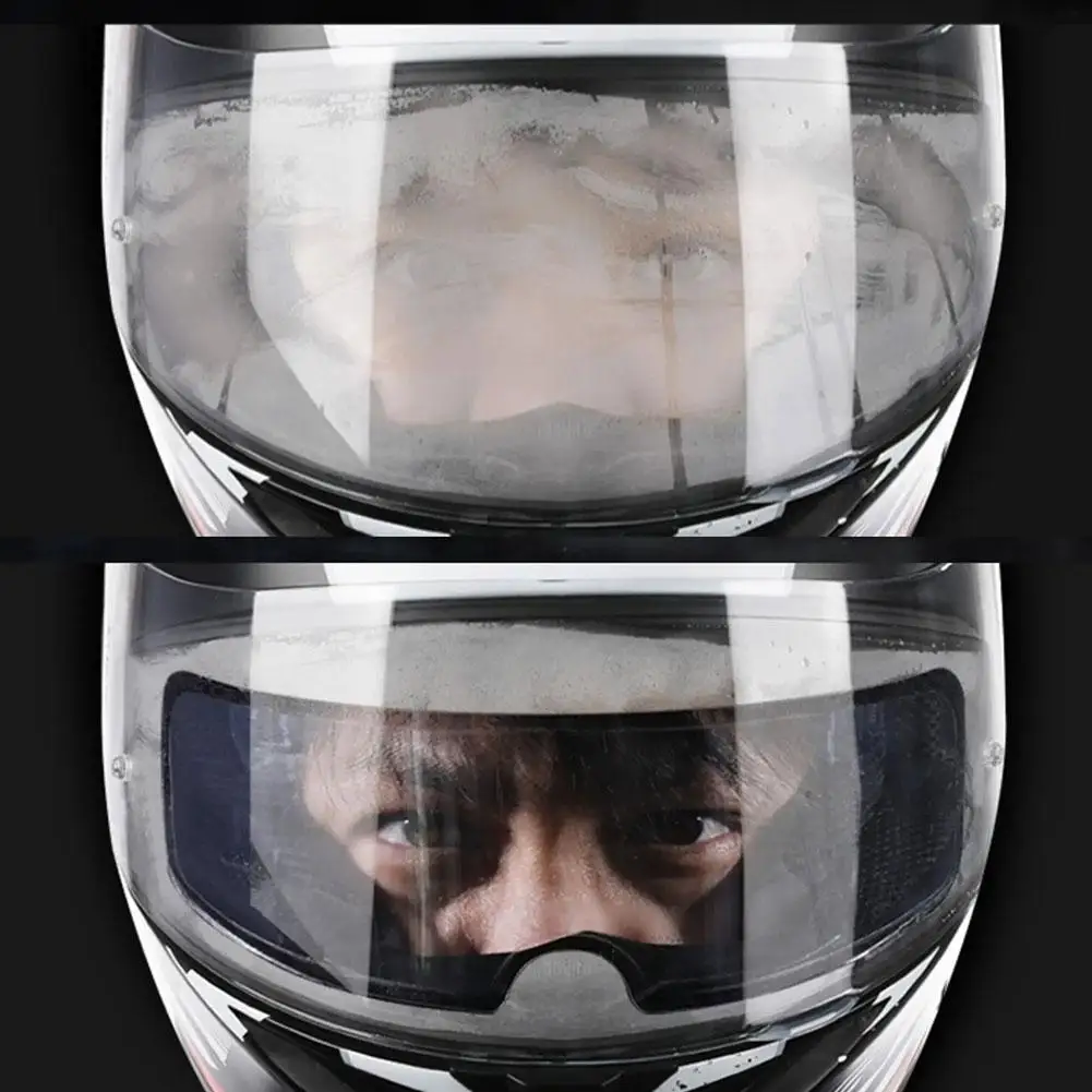 New Universal Motorcycle Helmet Clear Patch Film Anti-fog Sticker Film And Motocross Film Rain Coating Helmet M3y5