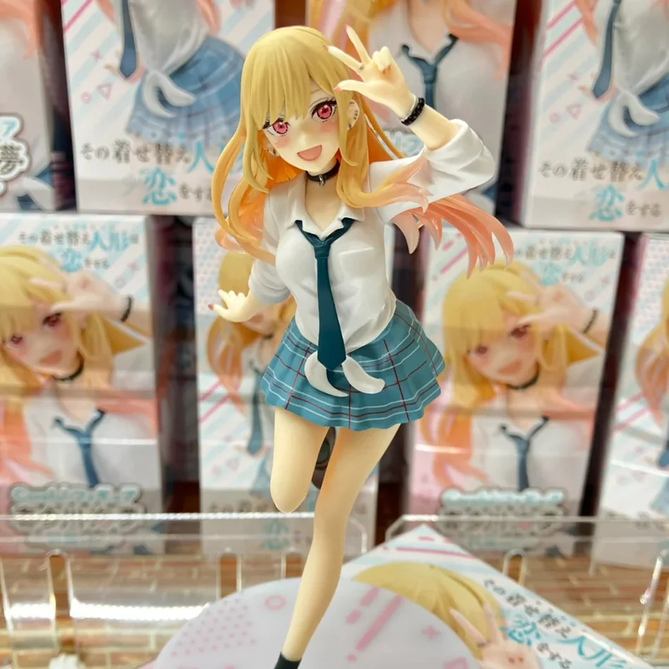 Hot 18cm My Dress-Up Darling Kitagawa Marin Uniform Ver. Anime PVC Action Figure Sammeln Modell Desktop Dekoration Geschenke