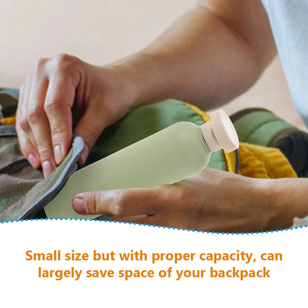 

2Pcs Travel Bottles Collapsible Conditioner Lotion Containers Shampoo Flip Caps Leak Proof Small Size Lightweight Portable