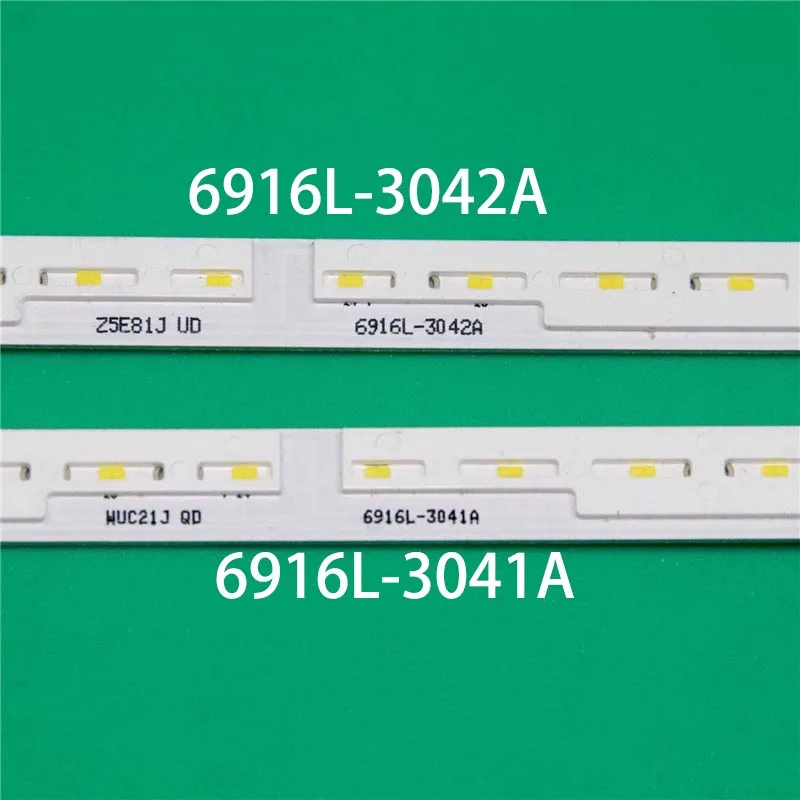 แถบไฟแบล็คไลท์ LED สำหรับ LG 60UJ670V 60UJ701V 60UJ7220แท่ง60UJ7250 60UJ7240 60 "V17 UJ7500 3041 REV2.0 6916L-3041A แบบ1ลิตร/ชนิด R