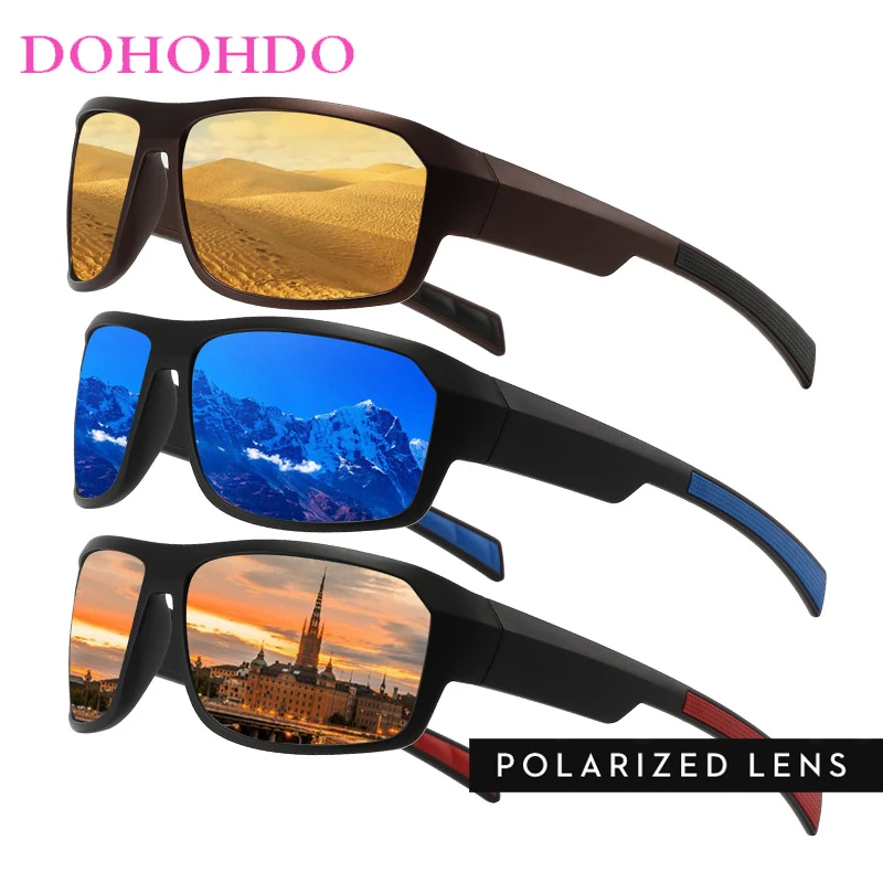 

New Retro Brand Designer Driving Polarized Sunglasses Men Women Outdoor Sports Anti-Glare Fishing Goggles UV400 Lunette Homme