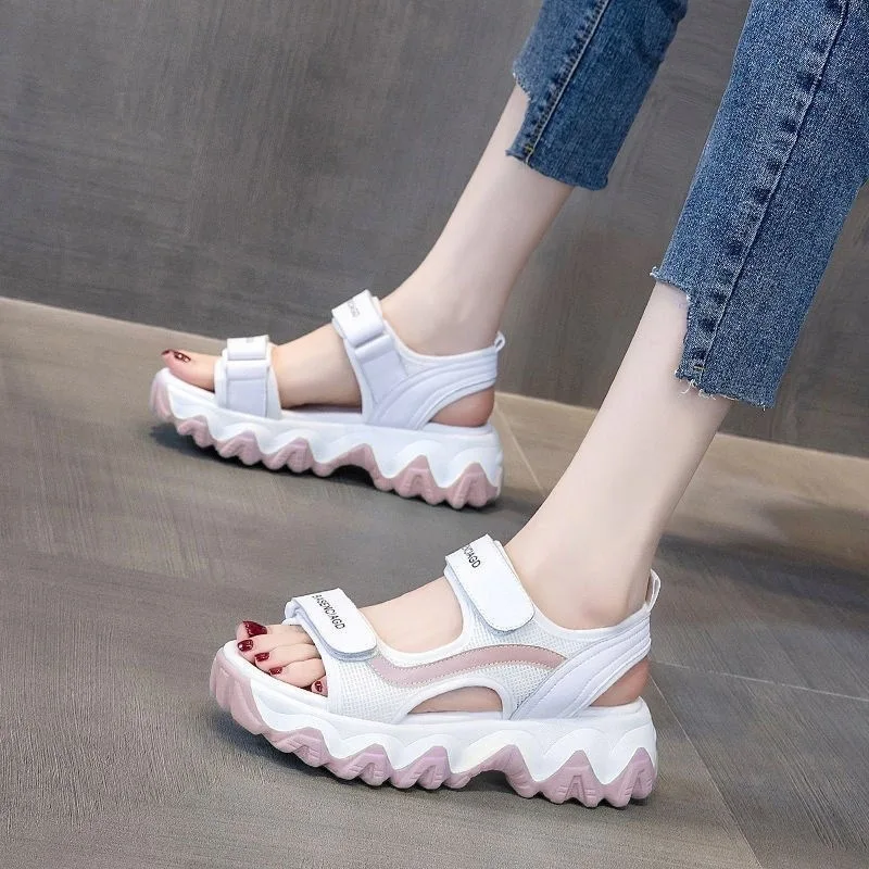 Comemore Damenschuhe dicken Boden Plattform Schuh weibliche bequeme Sandalen Sommerschuhe für Frauen Frauen Freizeit mode