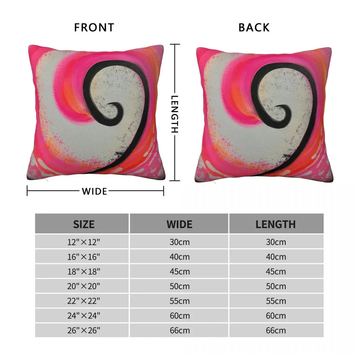 Follow My Love Pink Square Pillowcase Polyester Linen Velvet Creative Zip Decorative Throw Pillow Case Sofa Seater Cushion Cover