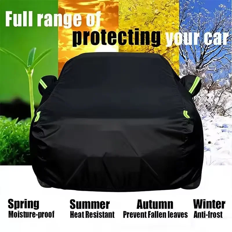 Outdoor Full Car Cover Waterproof Snow Sunshade Dustproof Anti-UV All Weather Exterior Protective Cover For Citroen C4 Cactus