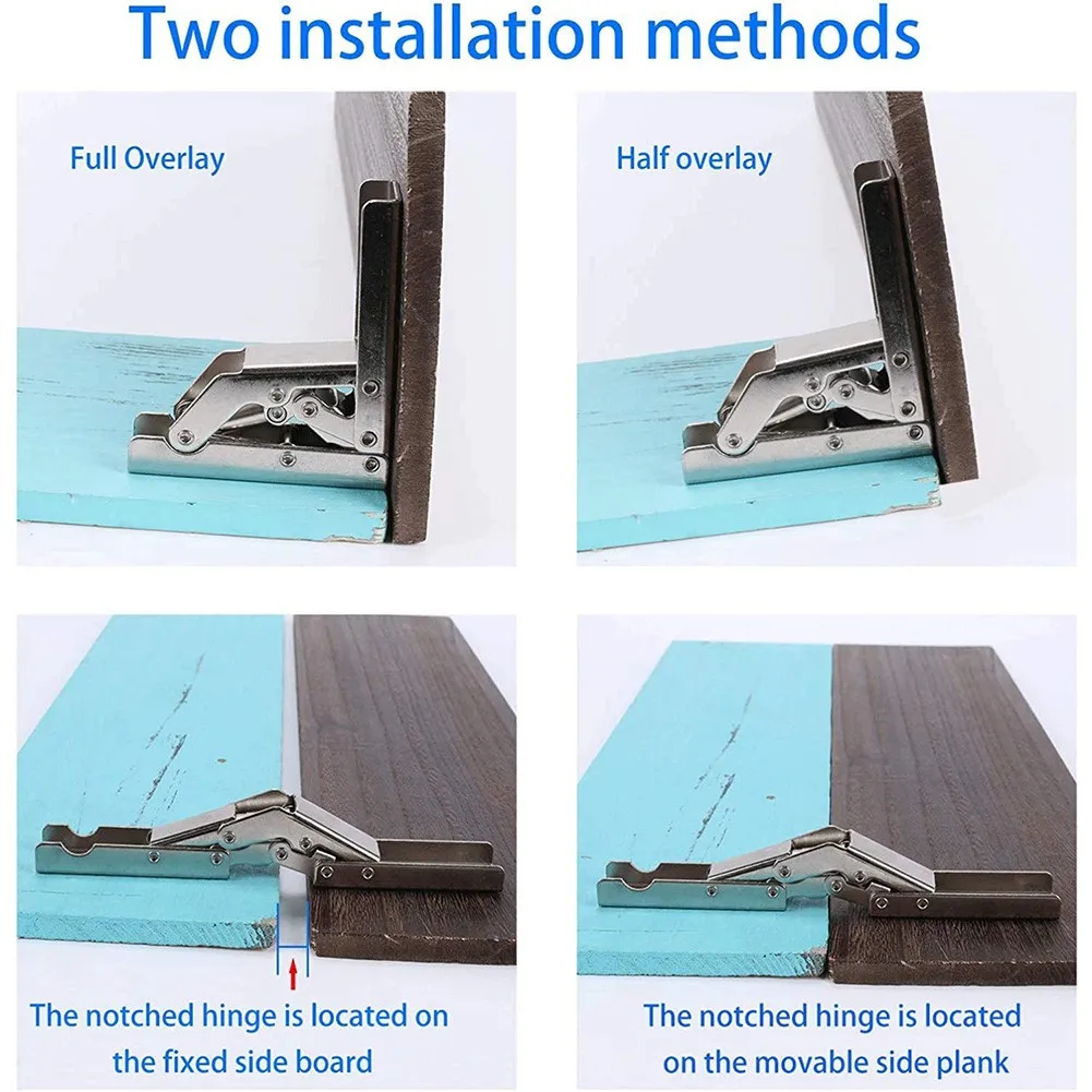 

Серебристый кронштейн-опора для дверных/полочных петель, 1/2 шт., 165*21 мм, 90° ° /180 ° Складной 90-градусный уголник ° Уголок из холоднокатаной стали