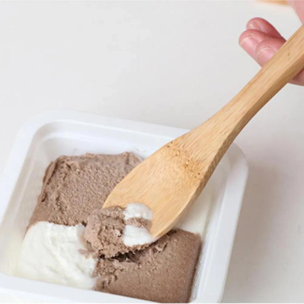 Juego de cubiertos de bambú de 6 piezas, kit de cubiertos ligeros para acampar, senderismo, picnic, sopa, arroz, olla caliente, comida japonesa y china