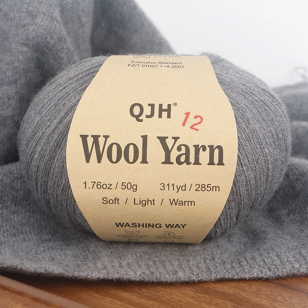 3Pcs 100% Wool Yarn - 150g/5.29oz Hand Knitting & Crochet Yarn Perfect for Shawl,Sweater,Scarves,Hat,High Quality -3 Ply Worsted