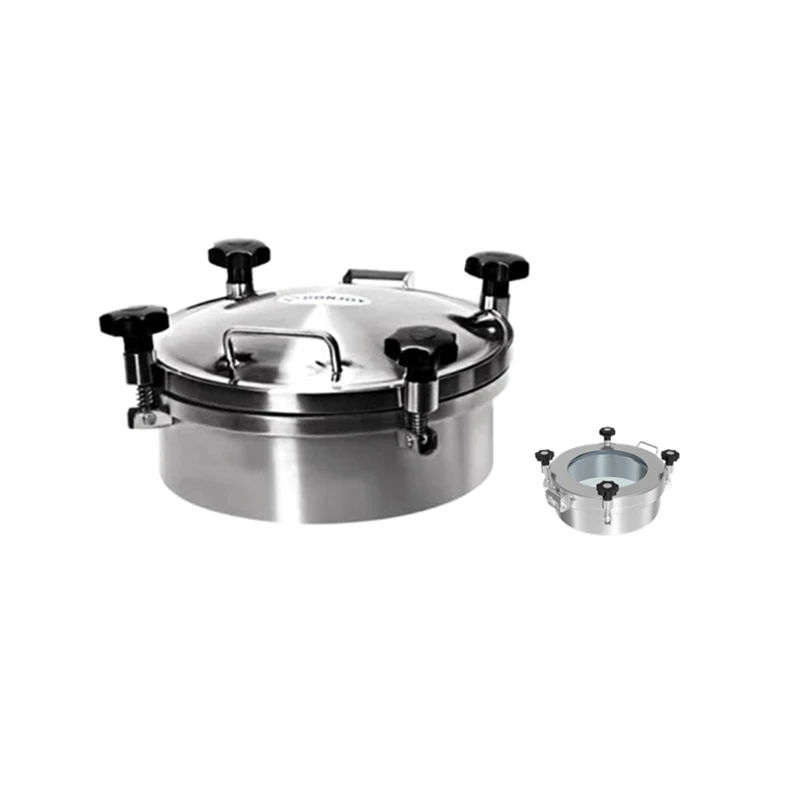 food grade manhole cover sanitary stainless steel  pressure manway cover for beverage