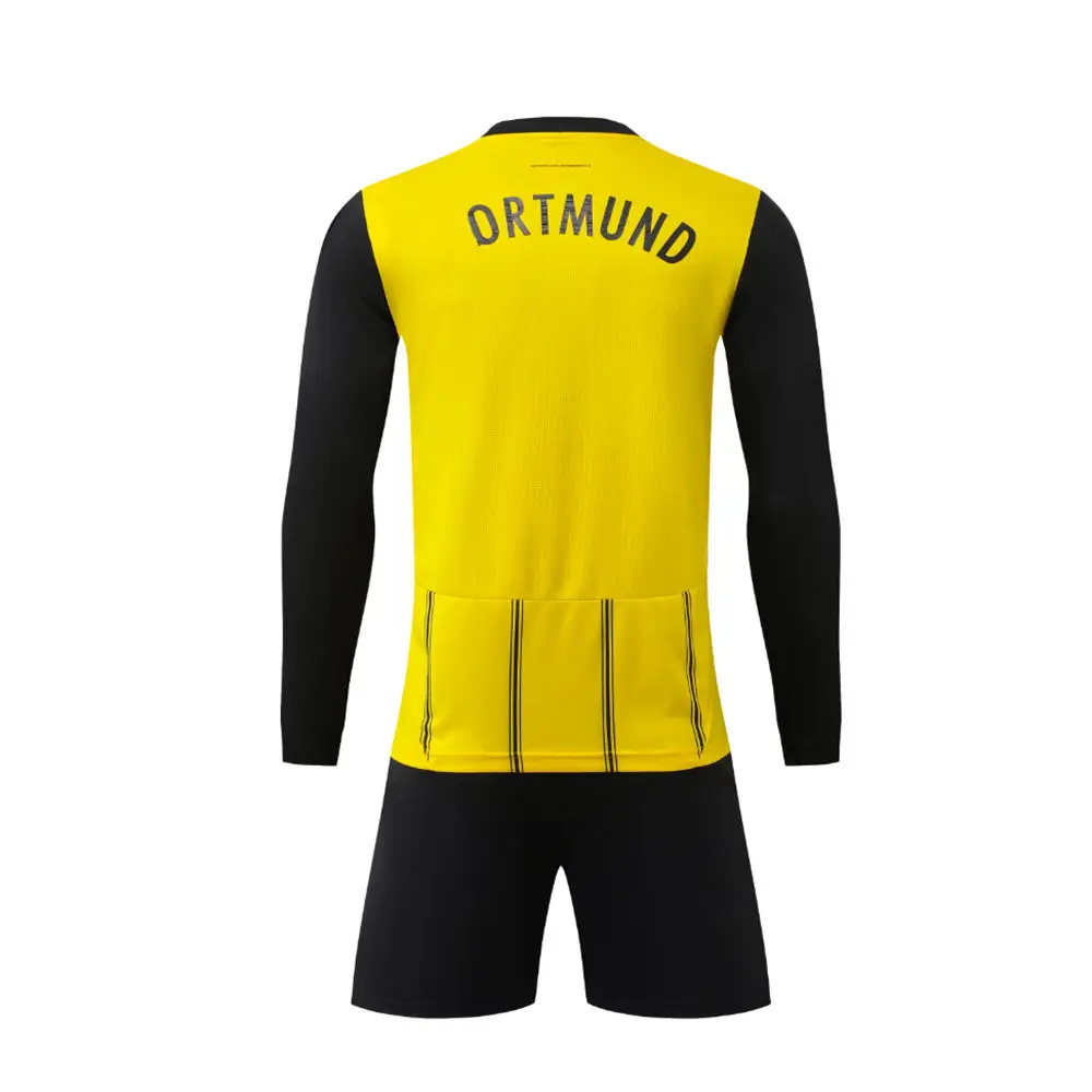 new sports suit boy girl Dortmundes Fans shirt football Training wear games  aldult Kids Long sleeve Jersey Kit