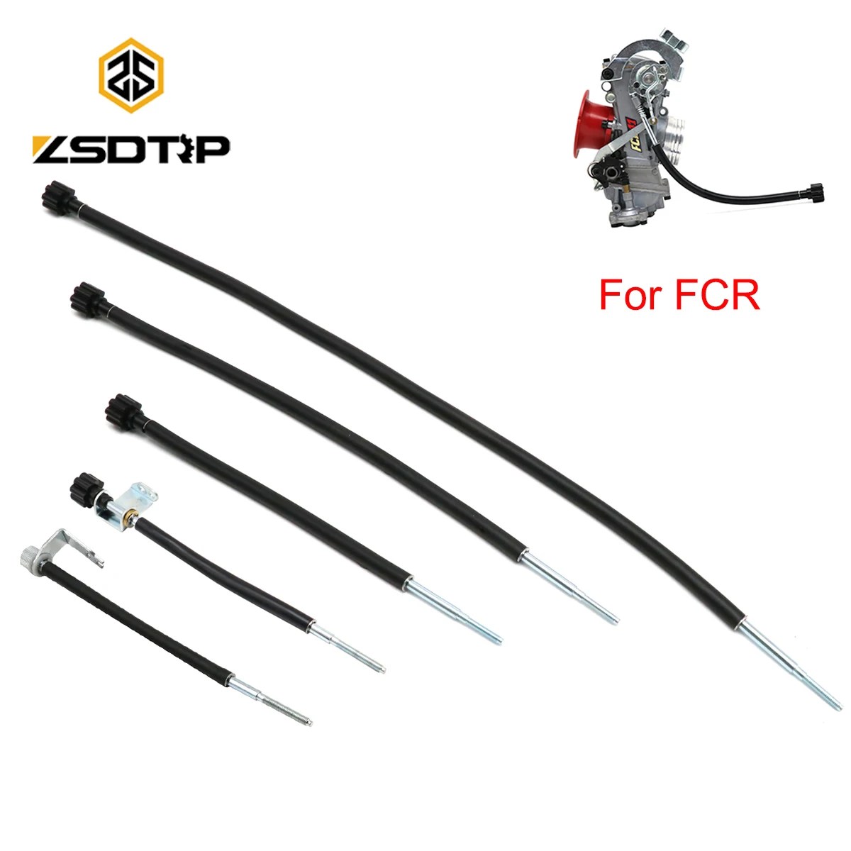 ZSDTRP 18.5cm 19.5cm 24.2cm 33.6cm 48cm Idle Speed Screw for Keihi FCR MX Carburetors FCR Carburetor Idle Adjuster Screw