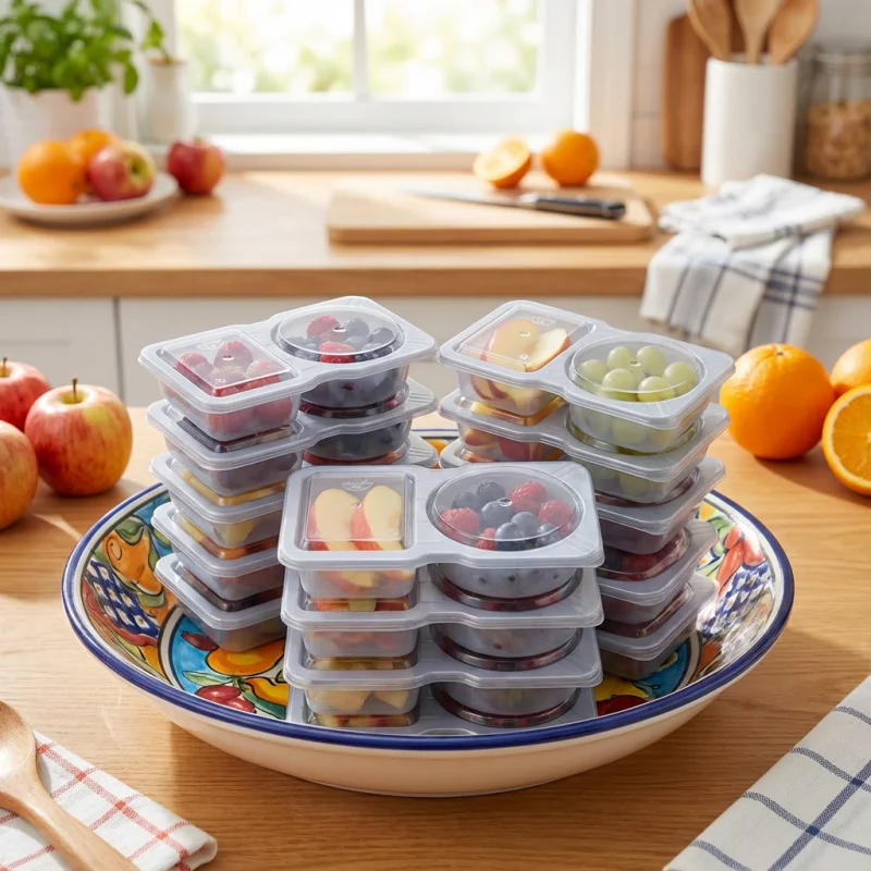20 Pack Mini Portable Snack Containers - Leak Proof & Lightweight,  Picnics & On-the-Go Snacks