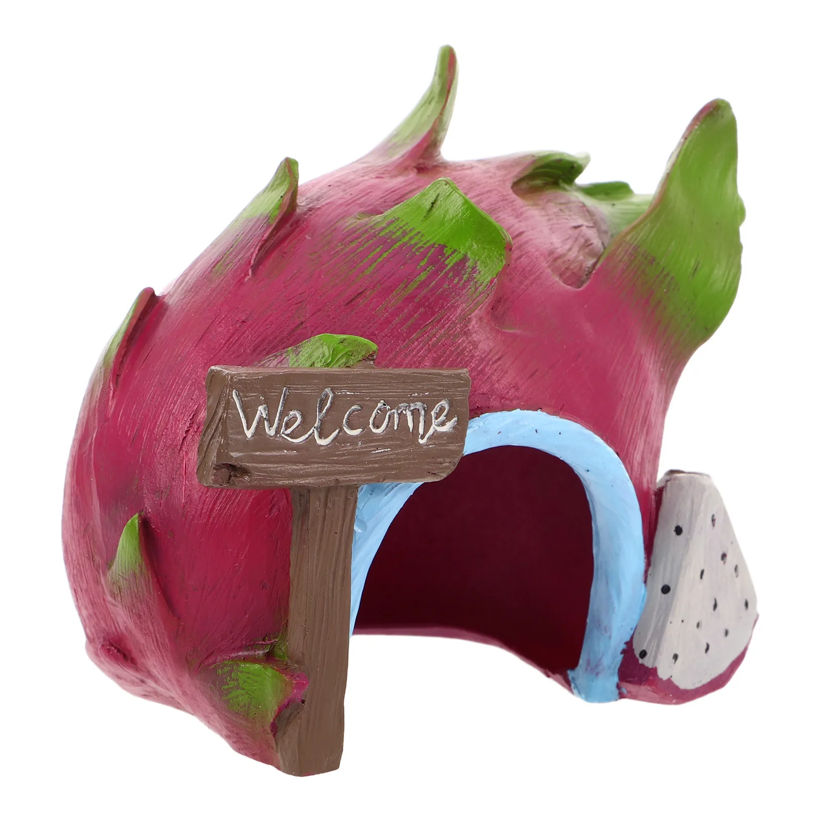 

Fish Tank Hideout Cave Resin Dragon Fruit Shaped House Aquarium Shrimp Shelter Fish Breeding Habitat Betta Cave Hideout