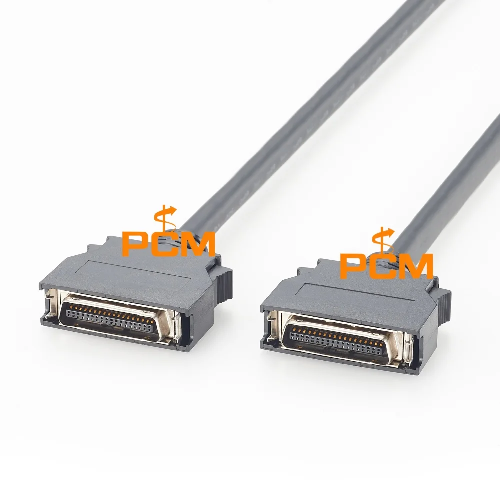 MDR HPCN36 zu HPCN36 Kabel mit Verriegelung, SCSI 36-Pin Stecker zu Stecker, abgeschirmtes Signalkabel für industrielle Automatisierungsgeräte – Detail 2