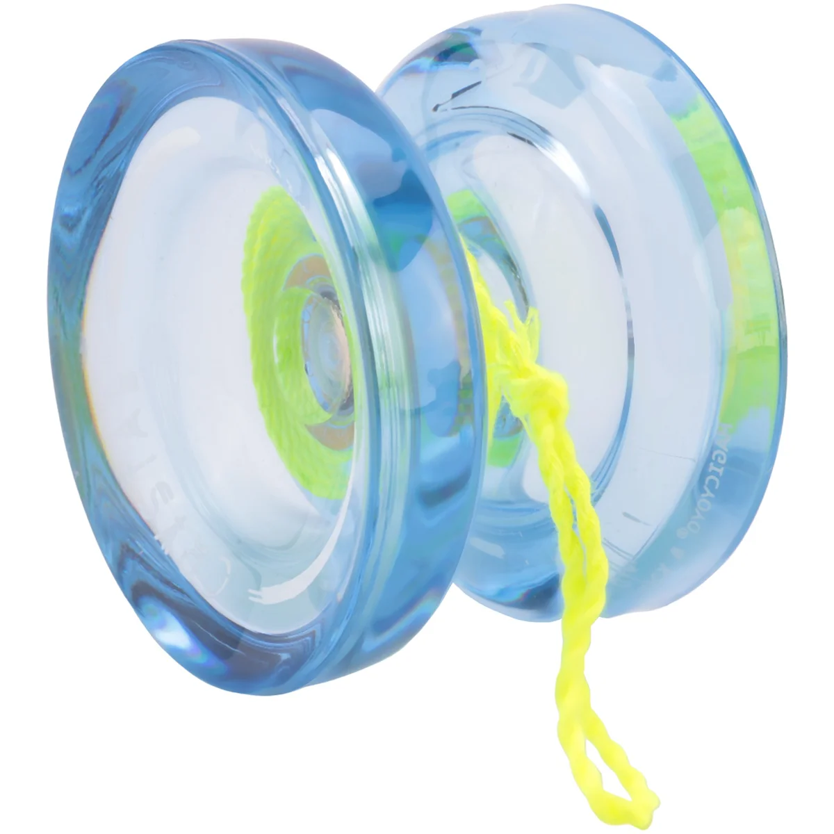 Magicyoyo K2 Plus Kristal Responsieve Yoyo,Dual Purpose Jojo Met Vervangend Niet-Reagerend Lager Voor Tussenliggende, Blauwe