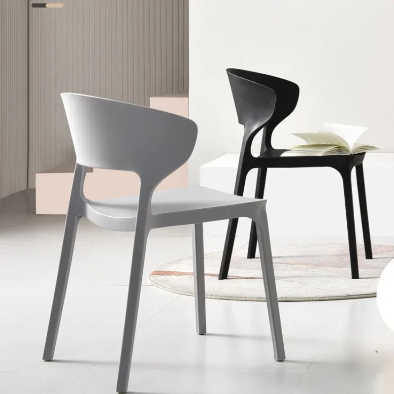 Cadeiras de jantar empilháveis para pátio, plástico, nórdico, sala de estar, sala de estar, interior, moderno, sedie da pranzo, móveis para casa a2