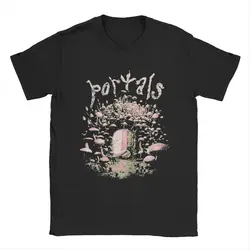 Mushroom Door Melanie Martinez T-Shirt Men Novelty 100% Cotton Tee Shirt Crewneck Short Sleeve T Shirt Graphic Printed Clothes
