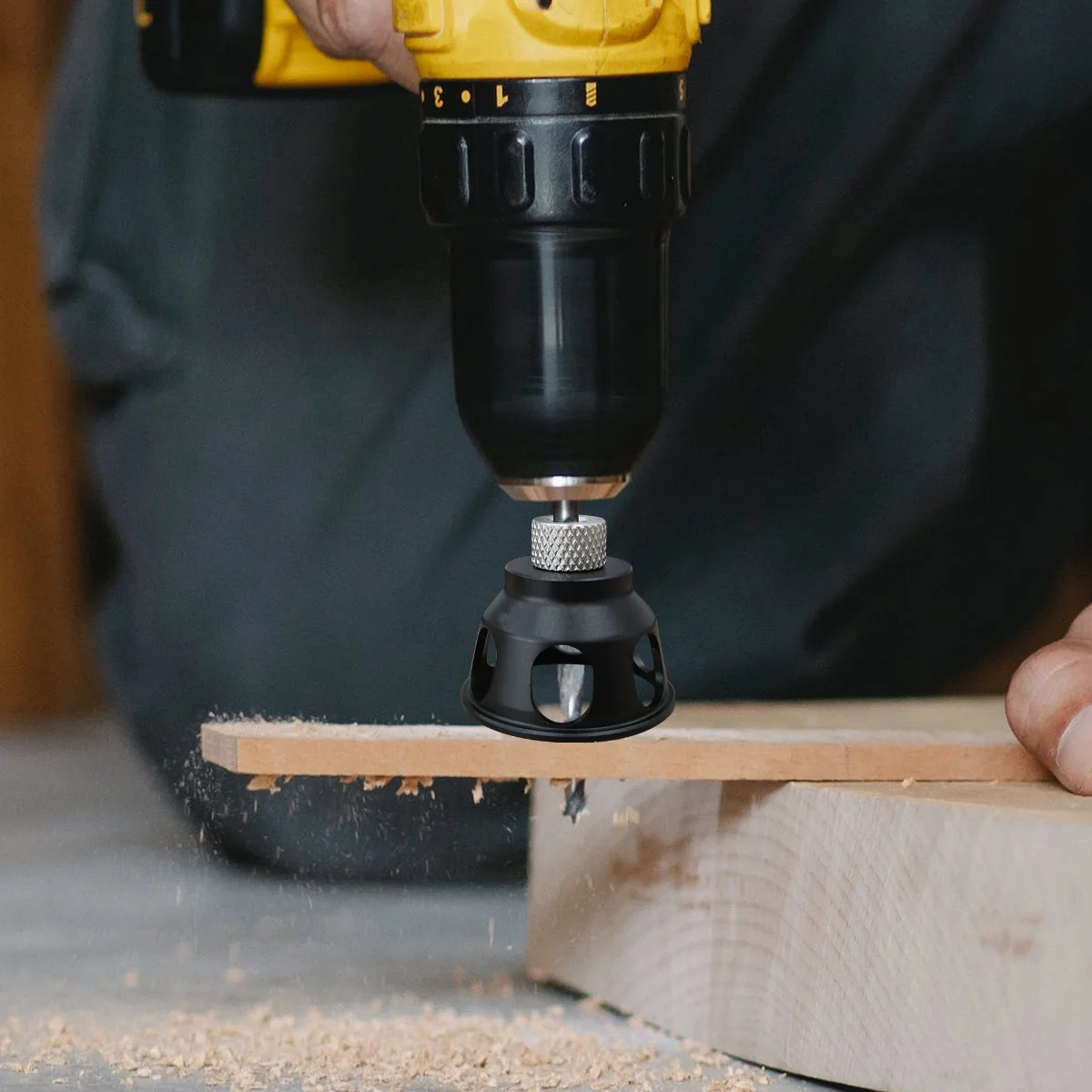 Aluminium-Legierung Vertikaler Bohrführungs-Satz 3-10mm, Präzisions-Dübelbohrungs-Positionierungswerkzeug für Holzbearbeitungsprojekte – Detail 10