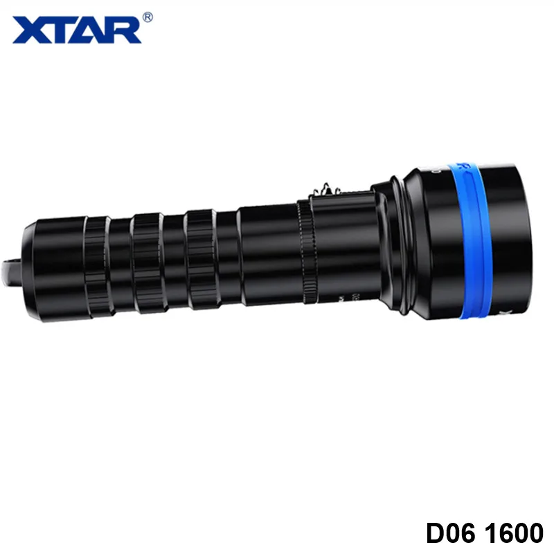 Xtar D06 تحت الماء التصوير الغوص مصباح يدوي الشريحة المغناطيسي التبديل XHP35 LED16340 CR123 18650 بالطاقة تحت الماء فانوس #3