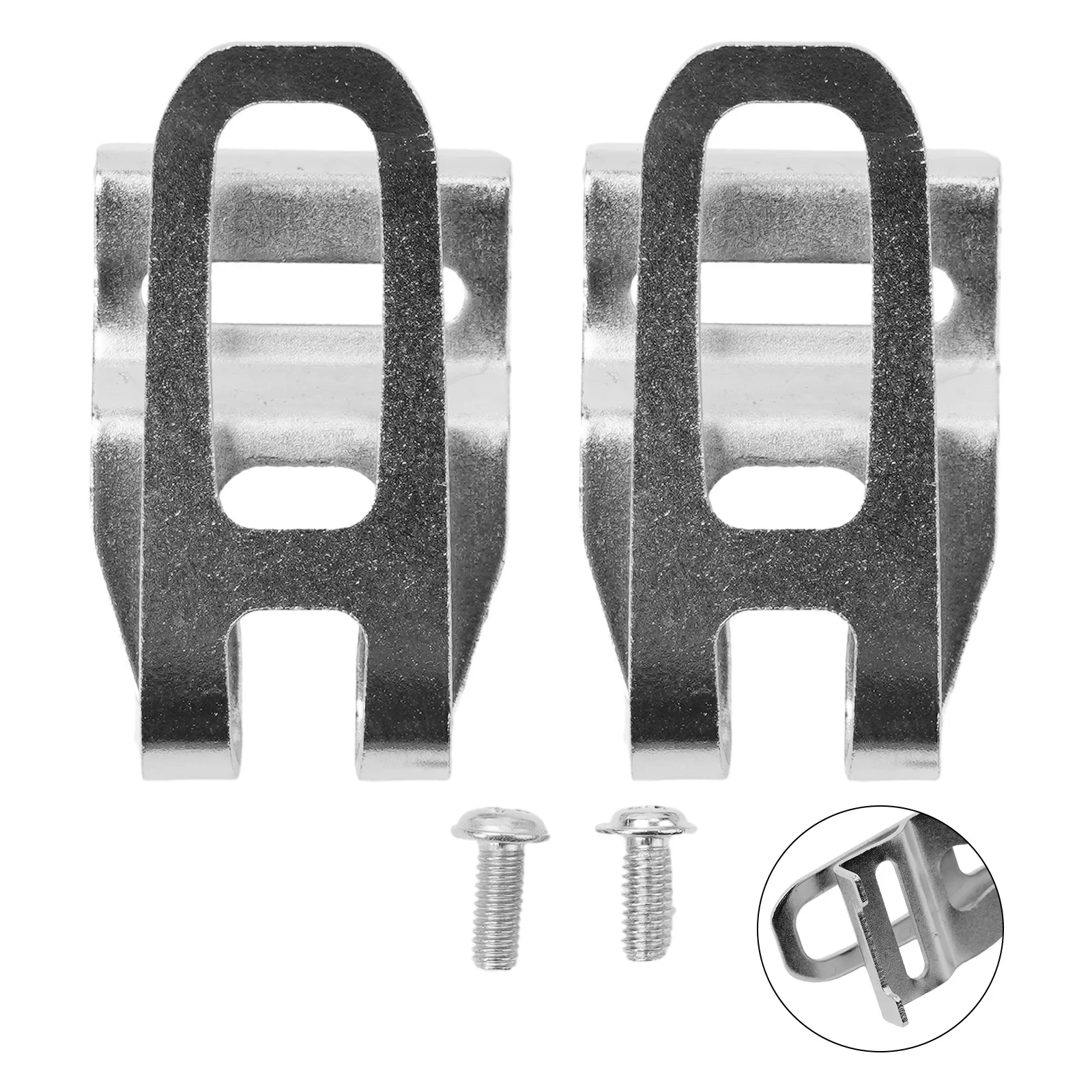

2pcs Belt Clip With Screws 2609111584 For Bosch 18V Cordless Drill High-quality Steel Belt Clip Set Power Tool Parts