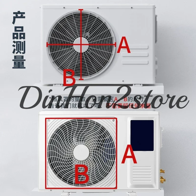 Deflector for Outdoor Unit, Wind Direction Control Baffle to Change & Block Airflow for Condenser