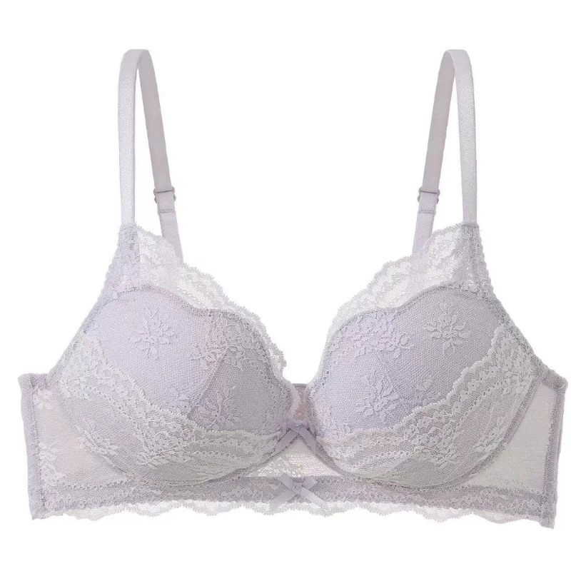 MOYISU Fashion New French Style Brassiere Lace Push Up Lift Anti Sagging Sweet Cute Lingerie To Enhance Small Bust Shape 32-38