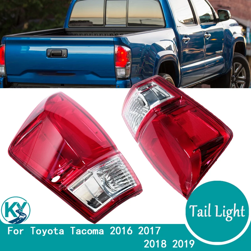 For Toyota Tacoma 2016 2017 2018 2019 SR SR5 Rear Tail Light Turn Signal Brake Light Cover Car Accessories Without Bulb
