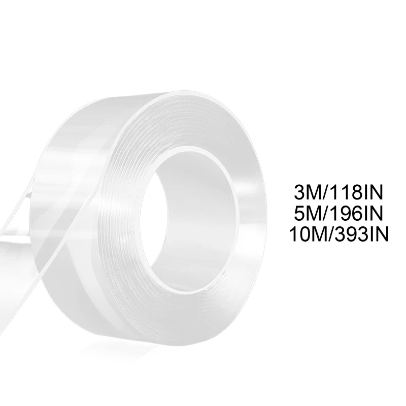 E9LB Chống Nước Treo Tường Băng Keo Hai Mặt Dải Ome Phòng Khách Văn Phòng Kính Xe Ô Tô Trang Trí