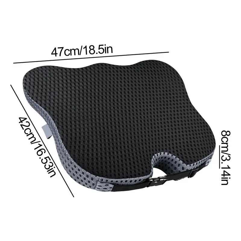 Driver Seat Cushions With Comfort Non-Slip Rubber Bottom Car Seat Desk Chair Cushion For Long Sitting Workers Drivers