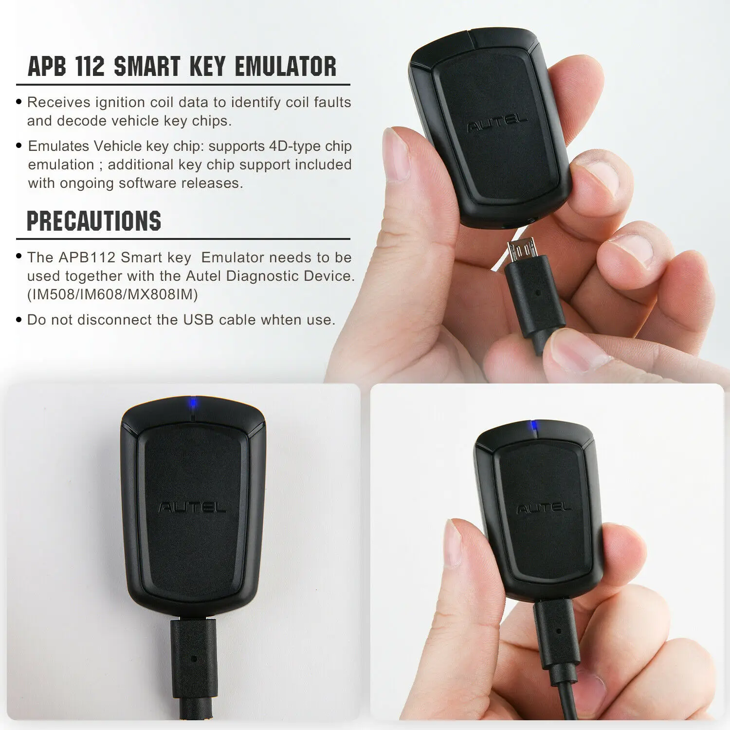 Autel MaxiIM G-BOX 3 G-BOX3 GBOX3 Adapter & APB112 Smart Key Simulator & TOYOTA 8A BLADE AKL Kit Key Programmer All Key Lost