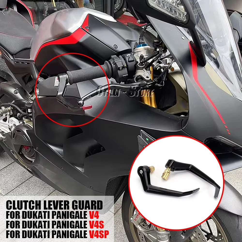 

New Copper + Aluminum Handlebar Grips Guard Brake Clutch Levers Guard Protection For Ducati Panigale V4 SP S PANIGALE V4S V4SP