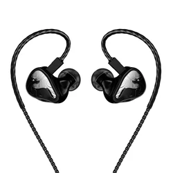 LETSHUOER Mystic 8 Auriculares Hifi IEM con cable, 8 controladores BA, auriculares intrauditivos de alta fidelidad y alta resolución