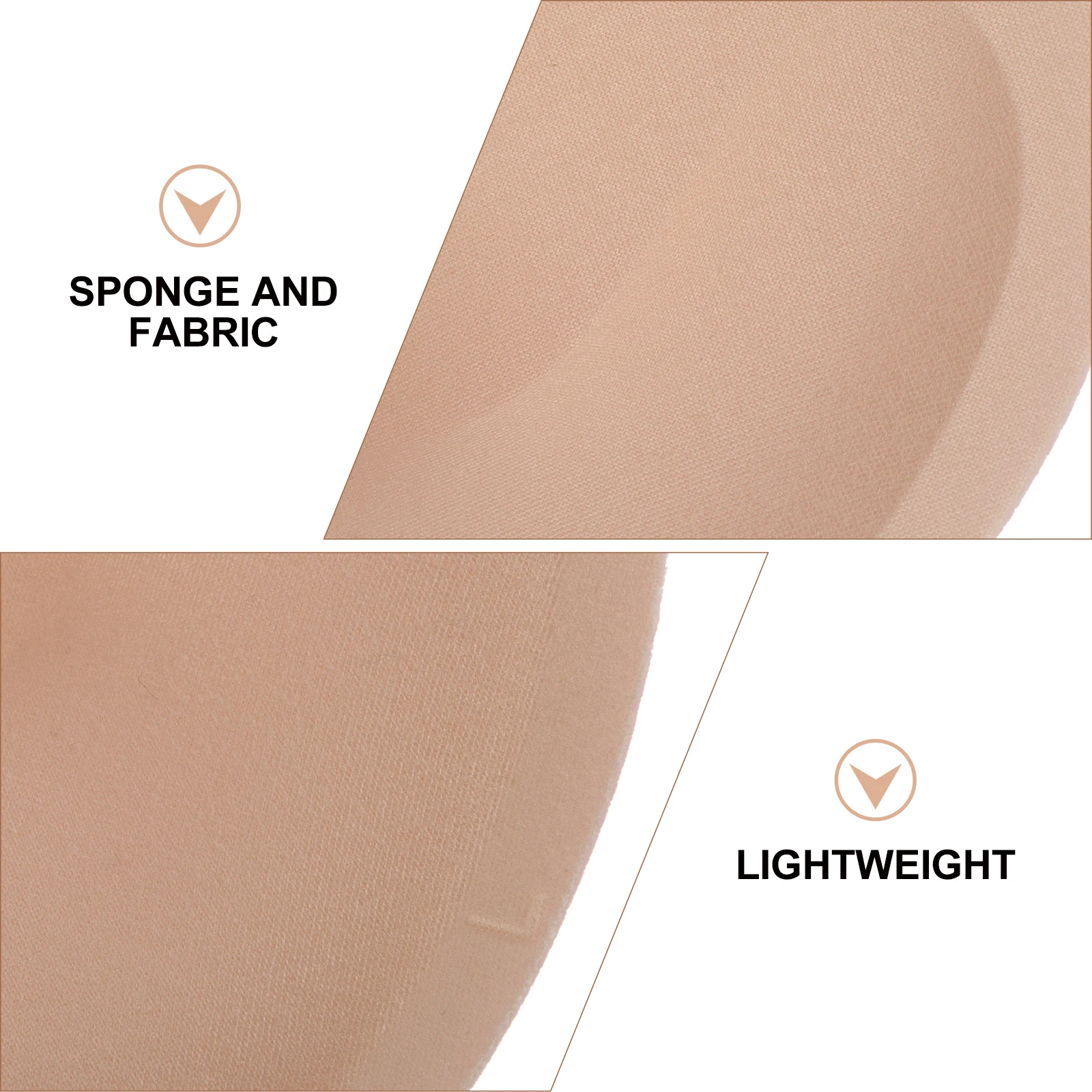 

3 Pairs Bra Chest Pad Inserts Sponge Pads Milk Silk Fabric Sports Yoga Bikini Nursing L Size Shapewear