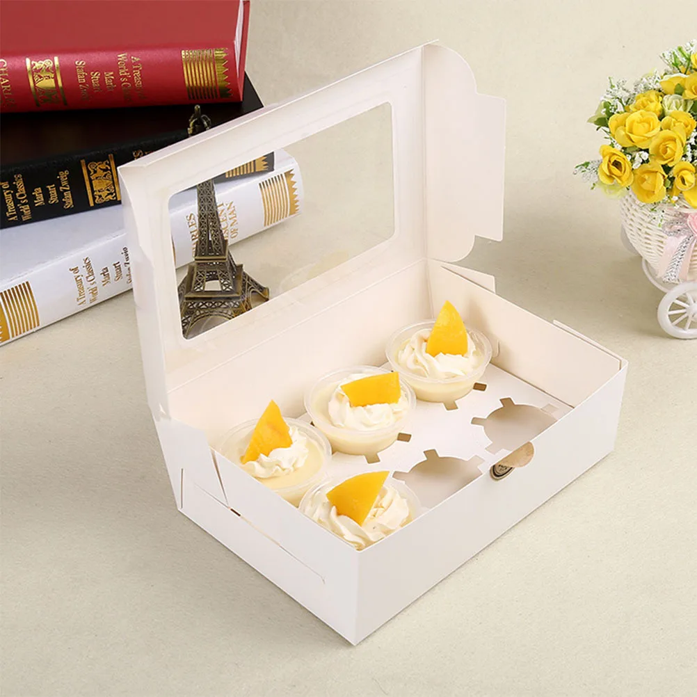 

10 Pcs Cake Box Small Cupcake Boxes Packaging Dessert Individual Gift Muffin Boexes Paper