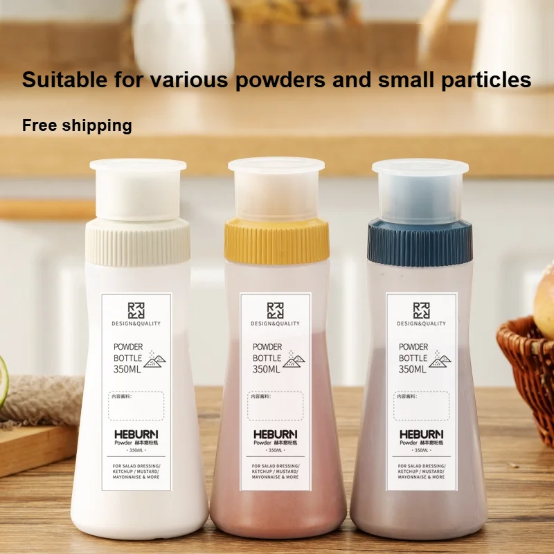 Seasoning bottle Pepper spice salt sugar jar Flour jar BBQ powder jar Seasoning bottle Kitchen sorting storage bottle