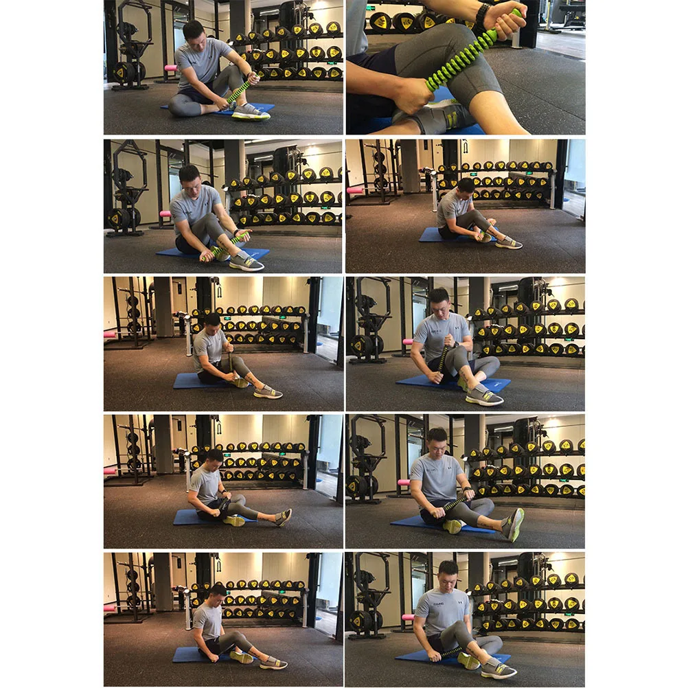 

1 шт. Пластиковый роликовый массажер с высокой плотностью и прочностью для снятия мышечного напряжения, для тела, шеи, плеч, спины, ног, восстановления после йоги